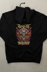 Cukui X Adapt :: Gold Blooded Mecha (Men's Black/Multi Hoody)