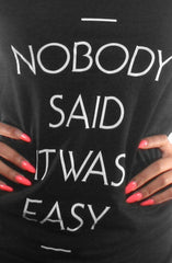LAST CALL - Nobody Said (Women's Black V-Neck)