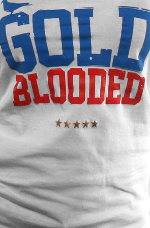 Gold Blooded Stars and Stripes Edition (Women's White Tank Top) – Adapt.