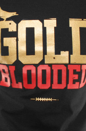 Gold Blooded (Men's White/Red Tee)