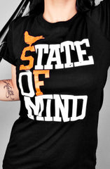 State of Mind (Women's Black/Orange Tee)