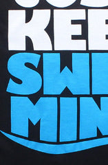 Keep Swimming (Youth Unisex Black Tee)
