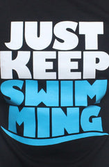 Keep Swimming (Men's Black Tee)