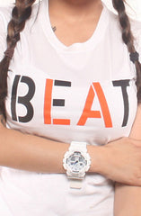 Beat LA (Women's White/Orange Tee)