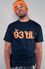 Hieroglyphics X Adapt :: 93 'til (Men's Black/Orange Tee)