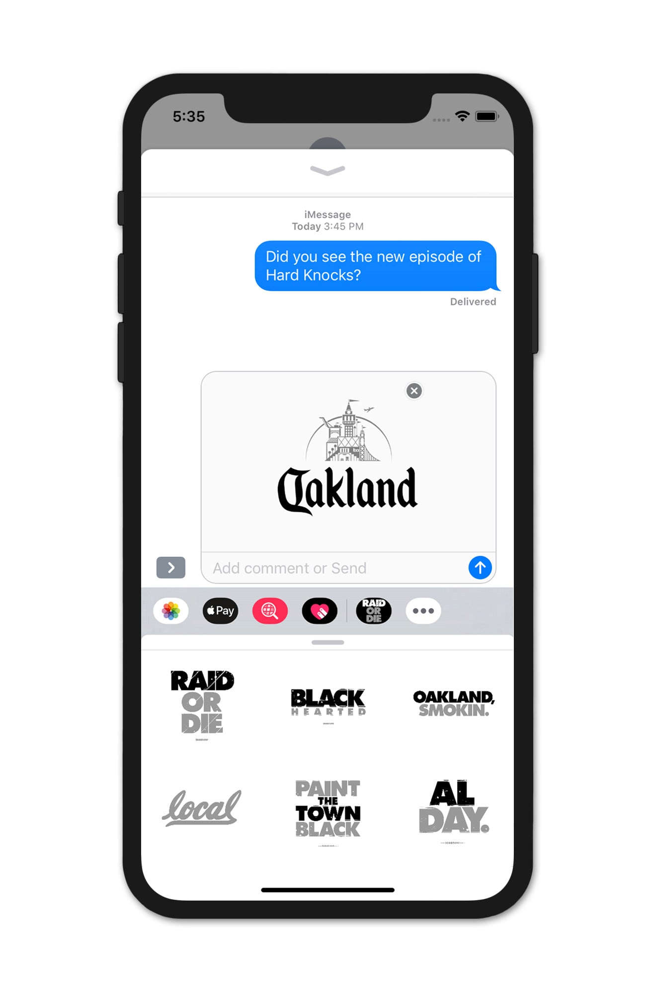 Raid Or Die (iOS Sticker App)