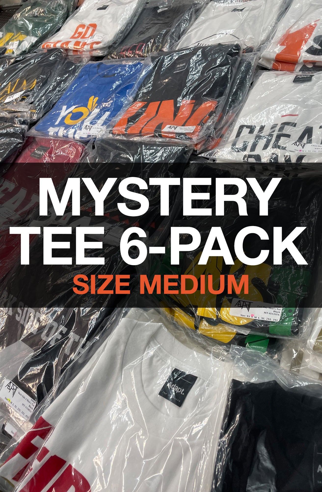 Mystery Tee 6-Pack - Medium (Men's Tees)