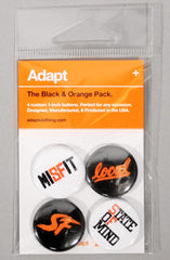 Orange and Black (Button 4-Pack)