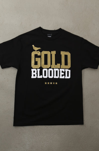 Gold Blooded (Men's White/Red Tee)