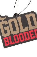 Gold Blooded (Black/Red Air Freshener)