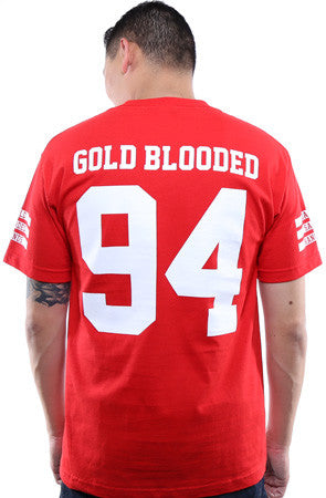 Gold Blooded Legends :: 94 (Men's Red Tee)