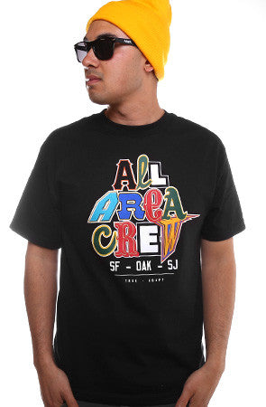 True X Adapt :: All Area Crew (Men's Black Tee)