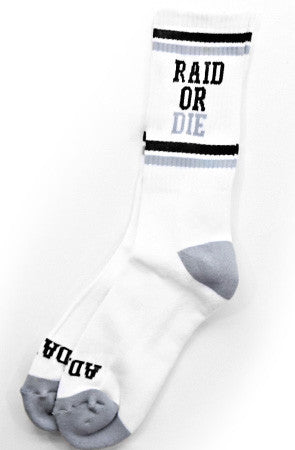 Raid Or Die (White Socks)