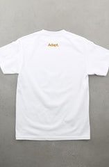 Gold Blooded Script (Men's White Tee)