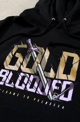 Gold Blooded Wings (Men's Black Hoody)