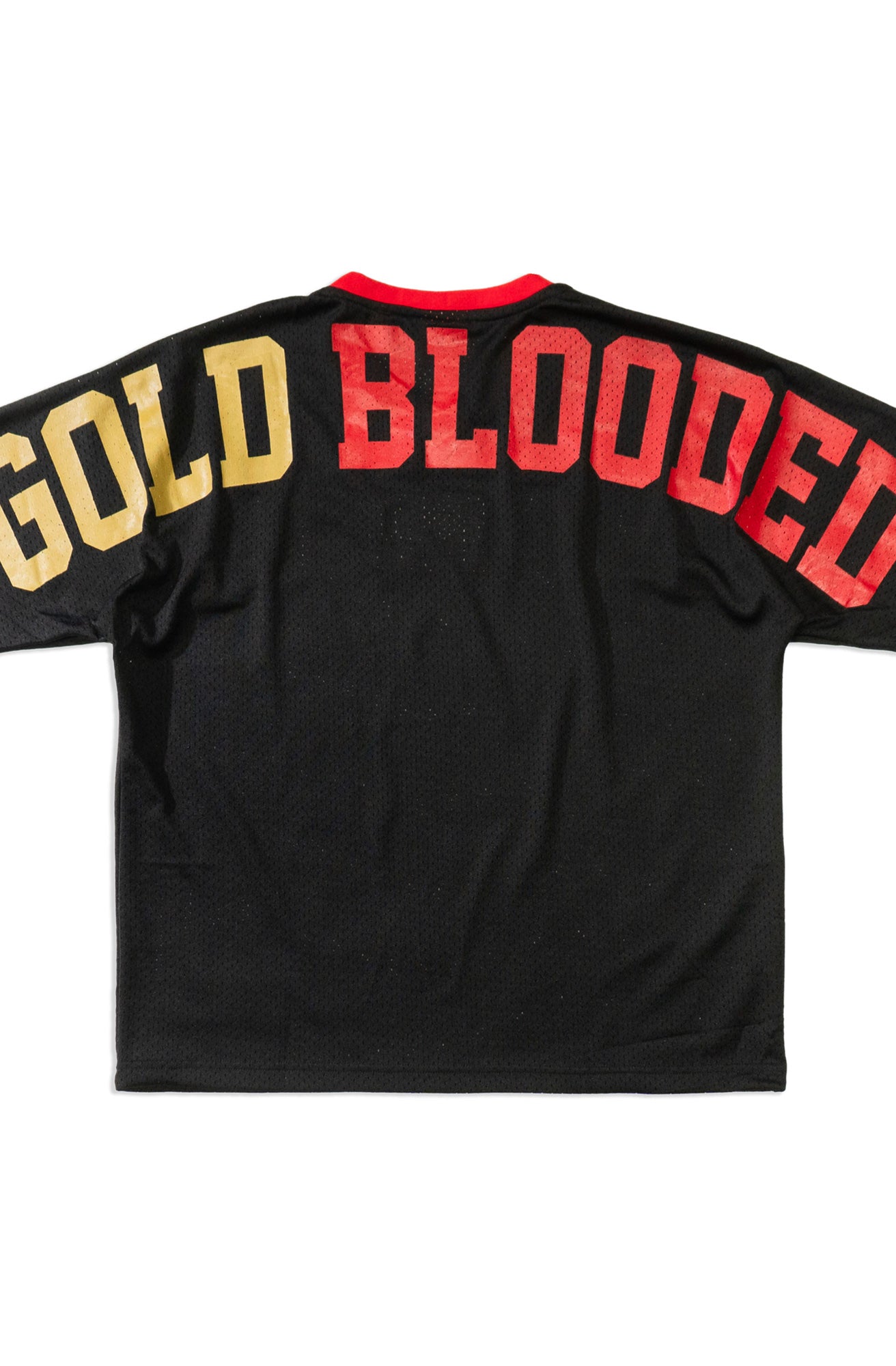 SAVS X Adapt :: Gold Blooded Fullback (Men's Black Football Jersey)