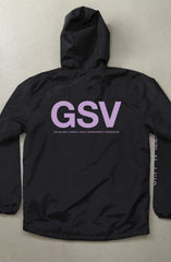 GSV (Men's Black/Violet Full-Zip Jacket)