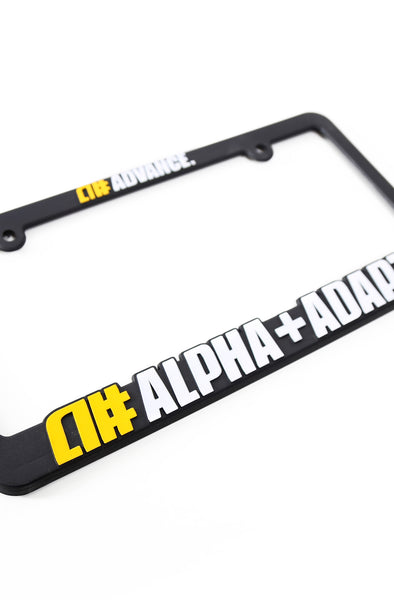 Alphanumeric x Adapt :: Advance (License Plate Frame) – Adapt.