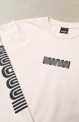 DJ Umami x Adapt :: Transfer (Men's Bone/Black Long Sleeve Tee)