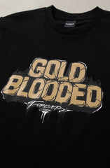 Illuminaries X Adapt :: Gold Blooded Forever (Men's Black Tee)