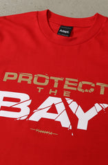 Dominick Puni x Adapt :: Protect The Bay (Men's Red Tee)
