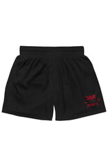 PRE-ORDER :: SAVS x Adapt :: Gold Blooded Arc (Men's Black/Red Mesh Shorts)