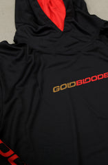 ADVANCE Gold Blooded RPM (Men's Black/Red Hooded Shirt)