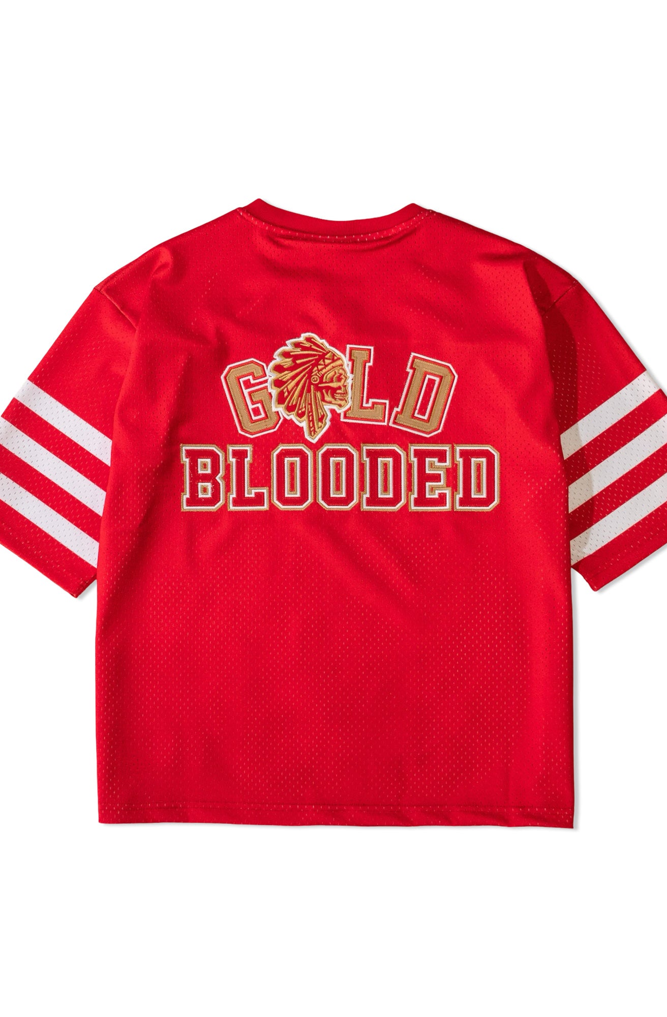 SAVS X Adapt :: Gold Blooded SFC (Men's Red Football Jersey)