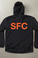 SF City (Men's Black/Orange Full-Zip Jacket)