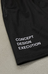 Core Principles (Men's Black Mesh Shorts)