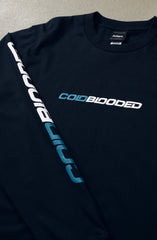 Cold Blooded RPM (Men's Navy Long Sleeve Tee)
