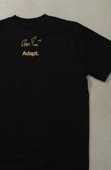 Dominick Puni x Adapt :: Gold Blooded 77 (Men's Black Tee)