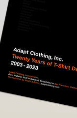 Adapt :: 20 Years of Tees (24" x 36" Poster)
