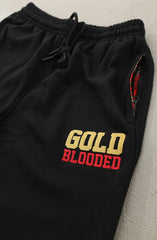 SAVS x Adapt :: Gold Blooded SFC (Men's Black Sweat Pants)