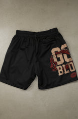 Gold Blooded CNY (Men's Black Mesh Shorts)