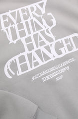 Everything Has Changed (Men's Silver Zip Hoody)