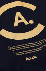 Higher Education (Men's Navy Hoody)