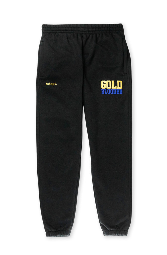 SAVS x Adapt :: Gold Blooded SFC (Men's Black/Royal Sweat Pants)