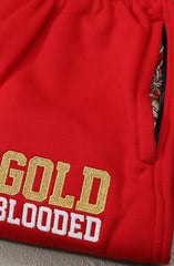 SAVS x Adapt :: Gold Blooded SFC (Men's Red Sweat Pants)