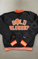 SAVS x Adapt :: Gold Blooded SFC (Men's Black/Orange Satin Jacket)