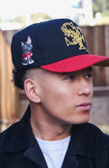 Got Frenchie x dvniel.luu x Adapt :: Frenchie SF (Black/Red Snapback Cap)