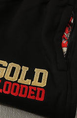SAVS x Adapt :: Gold Blooded SFC (Men's Black/Red Sweat Pants)
