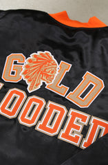 SAVS x Adapt :: Gold Blooded SFC (Men's Black/Orange Satin Jacket)