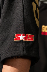 SAVS X Adapt :: Gold Blooded Fullback (Men's Black Football Jersey)