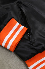 SAVS x Adapt :: Gold Blooded SFC (Men's Black/Orange Satin Jacket)