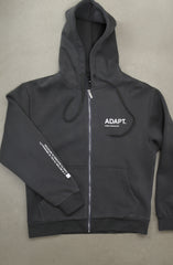 Core Principles (Men's Faded Charcoal Zip Hoody)