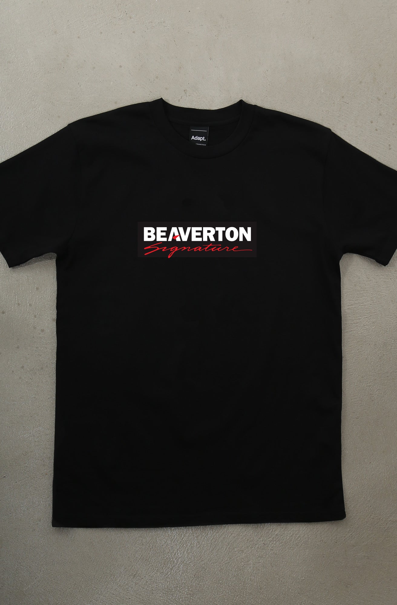 PRE-ORDER :: Grails SF x Adapt :: Beaverton Signature (Men's Black Tee)