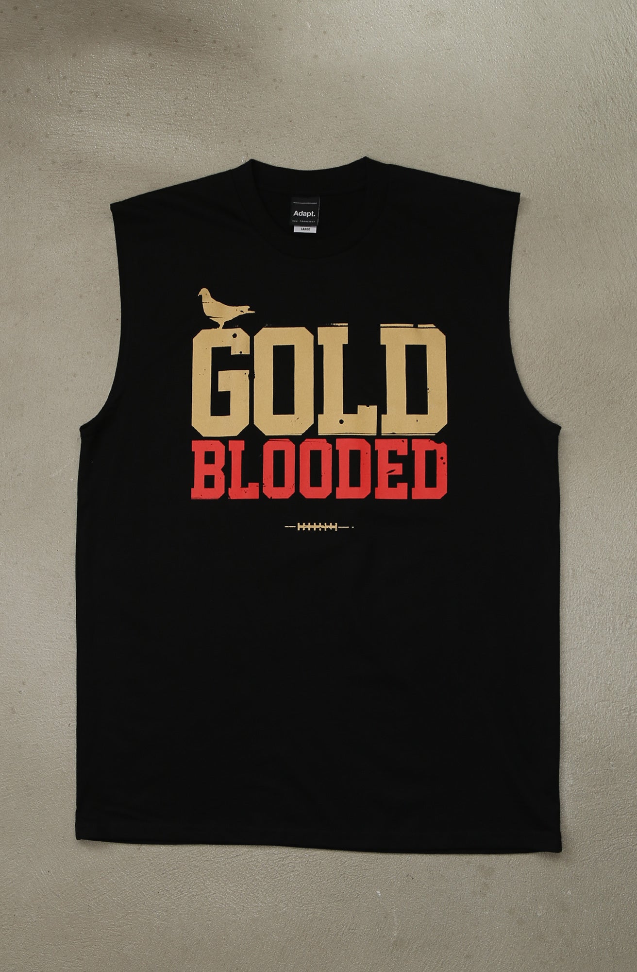 Gold Blooded (Men's Black/Red Sleeveless Tee)