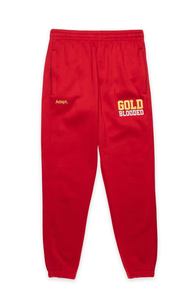 SAVS x Adapt :: Gold Blooded SFC (Men's Red Sweat Pants)