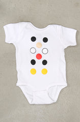 Dot Matrix (Baby White Onesie)